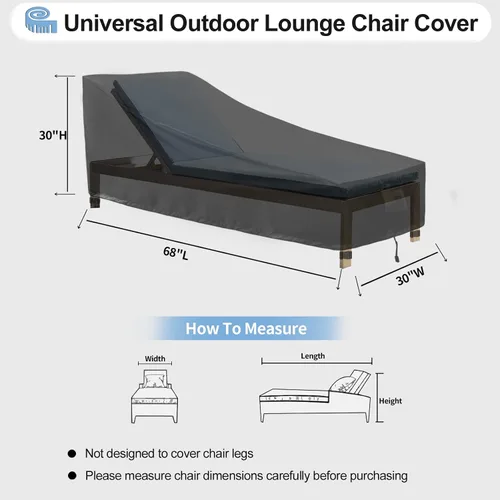 Miniatura 2 de OutdoorLines Funda Impermeable para Tumbona de Patio para Exteriores - Fundas para Tumbonas Resistentes a los Rayos UV, Resistentes a la Intemperie