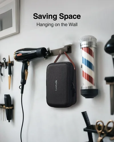 Miniatura 7 de Luxtude Estuche para cortapelos, maletines portátiles de viaje para recortadoras, protectores y accesorios, se adapta a Wahl, Andis, Hatteker