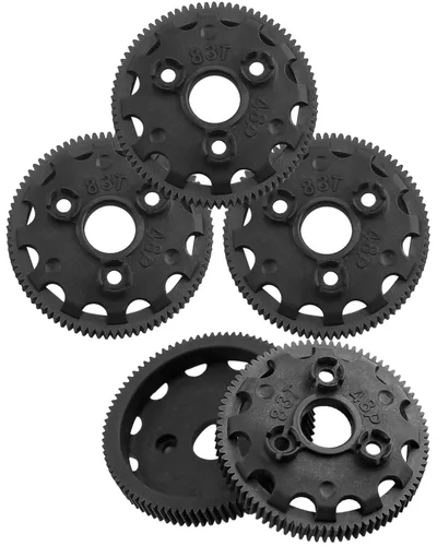 Miniatura 10 de RC 48P 90T Pieza de mejoras de engranajes rectos para 1/10 Slash Rustler Stampede Bandit 2WD VXL XL-5, nailon resistente 5PCS 90T Spur Gear Hops Up