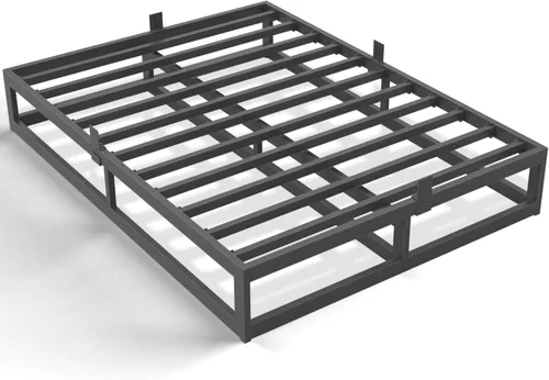 Miniatura 18 de Bilily Marco de cama individual de 14 pulgadas con soporte de listones de acero resistente, plataforma de metal resistente para colchón