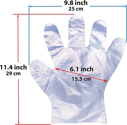 Miniatura 6 de ProtectX 500 guantes de preparación de alimentos, guantes de plástico desechables para cocinar sin látex ni polvo, talla única 500 unidades en caja
