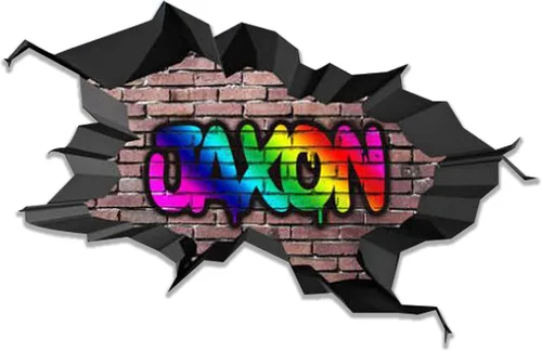 Miniatura 33 de Calcomanía de pared con nombre personalizado, graffiti 3D Arte personalizado calcomanía decorativa de vinilo Removible Despegar y pegar