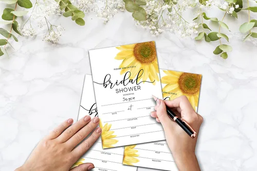 Miniatura 3 de Tarjetas de invitación para despedida de soltera con sobres, 4 x 6 pulgadas, multicolor, 25