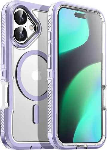 Miniatura 34 de AICase Funda para iPhone 13/14/16e [Compatible con Magsafe], Protección contra caídas de alta resistencia, Defensa multicapa, Grado militar