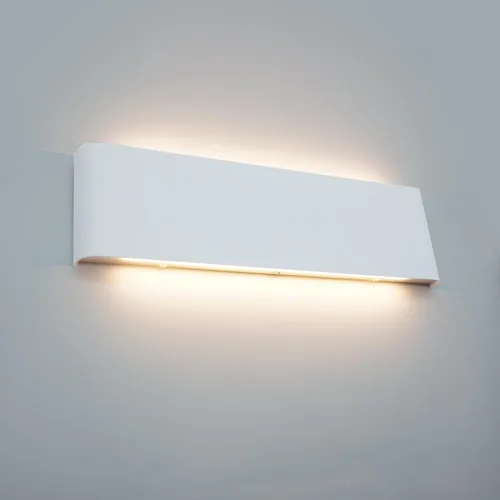 Miniatura 2 de KICAAO Juego de 2 apliques de pared modernos de 15.7 pulgadas en blanco, luz de tocador interior de 20W LED para arriba y abajo para iluminación
