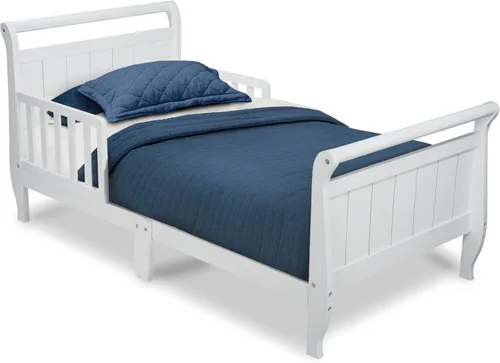 Miniatura 8 de Delta Children - Cama de madera estilo carruaje para niños pequeños, color gris