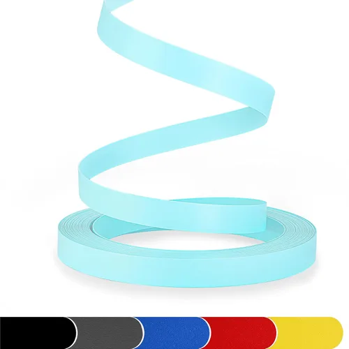 Miniatura 15 de Bandas de borde de PVC, 7/8 "x 25 pies mate blanco ribete de chapa no pegado para muebles de gabinete de mesa Matt blanco