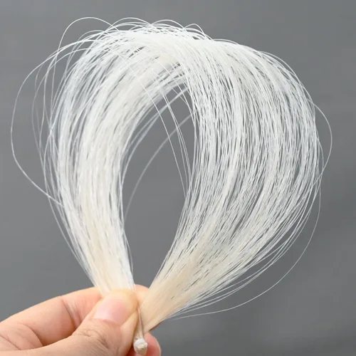 Miniatura 3 de 2 Hanks Bass Bow Hair Replacement 29 pulgadas Natural Mongol Horse Hair para 4/4 Bass Bow Rehair Herramientas Accesorios Sets