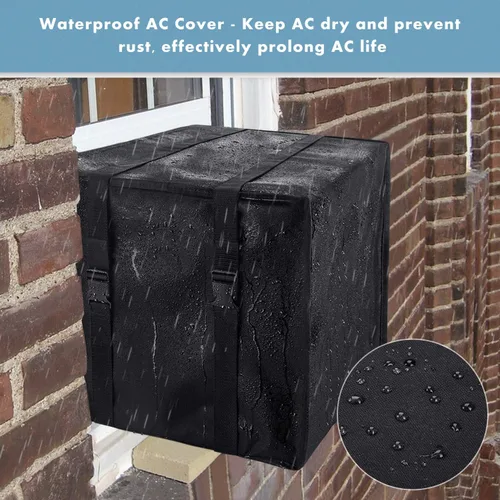 Miniatura 5 de UNUN Cubiertas de aire acondicionado de ventana para exterior, cubiertas de unidad de aire acondicionado para exteriores, 17 pulgadas de ancho x 13