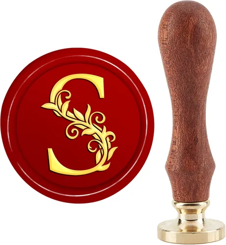Miniatura 19 de CRASPIRE Sello de cera para gatos, sello de cera de luna, diseño de flores, retro, de 0.98 pulgadas, cabeza de sello de latón extraíble con mango