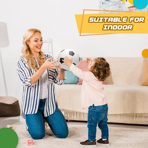 Miniatura 8 de Mini pelotas de fútbol de espuma de 5 pulgadas para mini aros de fútbol de interior, suave y blando para juegos de fútbol Pelotas de piscina