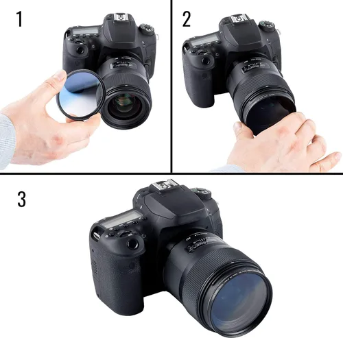 Miniatura 8 de Acuvar Kit de filtro de lente de color graduado de 1.929 in - Juego de 6 filtros degradados para lentes de cámara DSLR - Compatible con Canon
