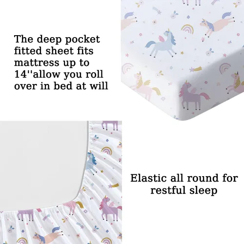 Miniatura 44 de MUSOLEI Sábana bajera ajustable de hongos, ropa de cama de hongos, decoración de hongos para niños, niños; juego de sábanas individuales; 1 sábana