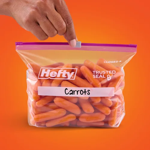 Miniatura 4 de Hefty Bolsas de almacenamiento deslizantes, tamaño de cuarto de galón, 20