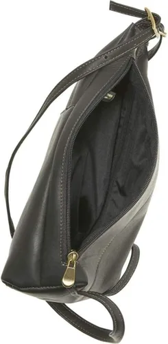 Miniatura 6 de Le Donne Mochila delgada de cuero para mujer Mochila de cuero de vaquetta colombiana de grano completo, 12 x 4 x 9 pulgadas, marino, Casual