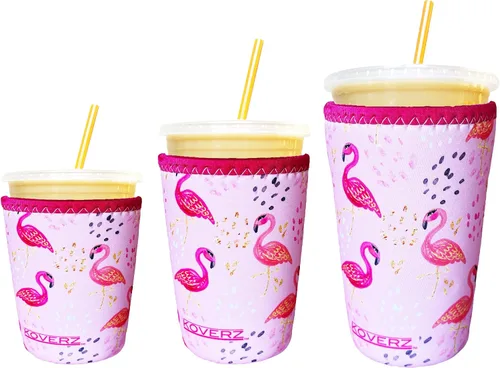 Miniatura 58 de Funda Koverz para café helado, funda aislante de neopreno para taza, se ajusta a una taza de café de 32 Oz., lavable y reutilizable, accesorios