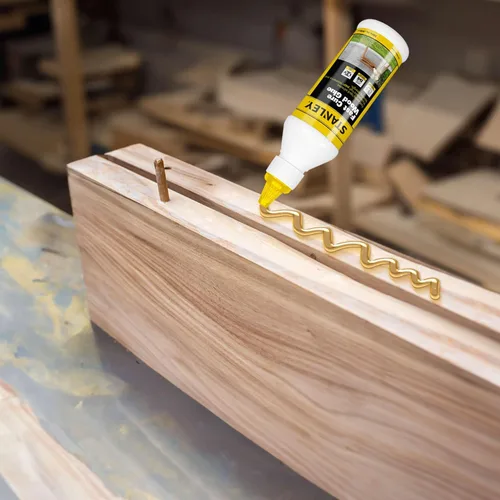 Miniatura 3 de STANLEY D4 - Pegamento para madera de curado rápido, 1 x 13.5 onzas, alta resistencia, secado rápido, perfecto para carpintería, muebles y más