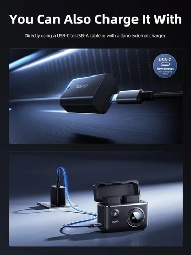 Miniatura 4 de llano Paquete de 2 baterías LP-E6NH de 2400 mAh, batería R6 recargable rápida y cargador de 18 W para cámara Canon EOS R6 Mark II, R5 Mark II, R5
