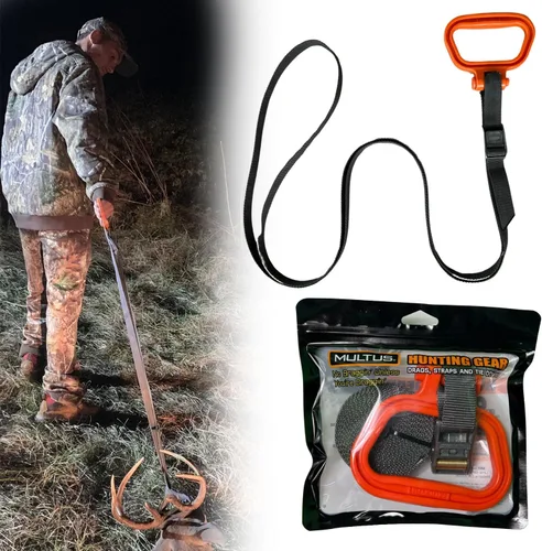 MULTUS: Sportsman Deer Drag and Hunting Gear - Correa de amarre para tirar, accesorio de caza y equipo de caza para hombres