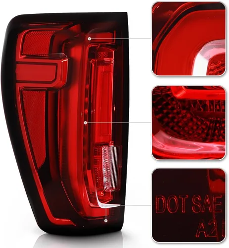 Miniatura 4 de KEEKPO - Para [tipo LED de fábrica] 2019-2023 GMC Sierra 1500 Luces traseras LED completas de repuesto para luces traseras izquierda+derecha