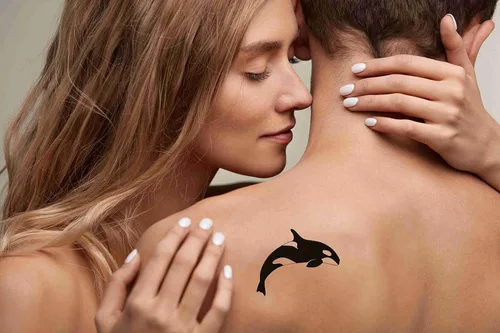 Miniatura 3 de Tatuajes temporales, 6 hojas de calcomanías blancas para adultos, niños, mujeres, hombres, brazos, piernas, pecho, cintura, cuello, 3.7 x 3.7