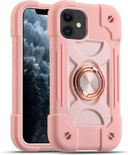 Miniatura 59 de MARKILL Funda compatible con iPhone Air de 6.5 pulgadas 2025 con soporte de anillo giratorio de 360 grados, protección contra caídas de grado