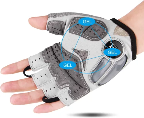 Miniatura 2 de CXWXC Guantes de ciclismo para hombres y mujeres Guantes de ciclismo transpirables de gel para bicicleta de montaña Guantes antideslizantes