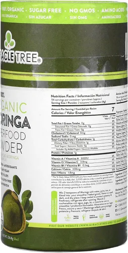 Miniatura 4 de Superalimento de moringa orgánica en polvo de Miracle Tree