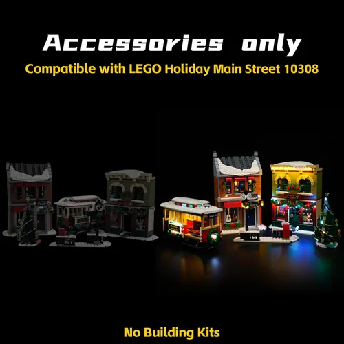 Miniatura 3 de BrickBling Luz LED - Compatible con Lego 10308, idea de regalo - Versión de control remoto