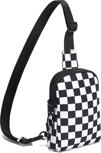 Miniatura 25 de INICAT Bolsos cruzados pequeños de nailon para mujer, bolsa de 1 litro para hombre, bolsa de hombro, riñonera, artículos esenciales de viaje