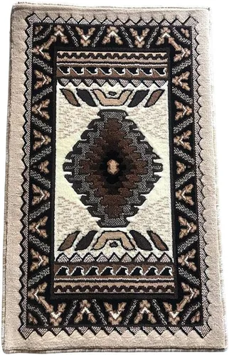 Miniatura 8 de YHSF Alfombra del suroeste para sala de estar, dormitorio, cocina y más, fácil de limpiar, suave y duradera, alfombra tribal nativa americana, a
