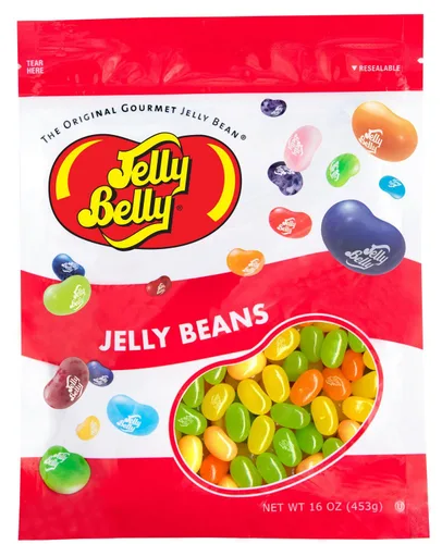 Jelly Belly Sunkist Citrus Mix Gomitas de Frijol Surtidas - 1 Libra (16 Onzas) Bolsa Recerrable - Genuino, Oficial, Directamente de la Fuente