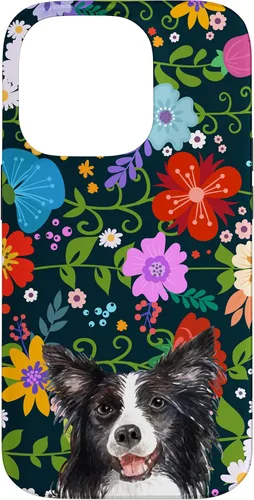 Miniatura 16 de Funda para iPhone 14 Border Collie Ditsy Flower Floral Pattern para mujer