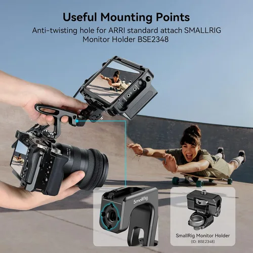 Miniatura 4 de SMALLRIG Mini mango superior para cámaras de vlogging ligeras con tornillos de 1/4 "-20 - HTS2756
