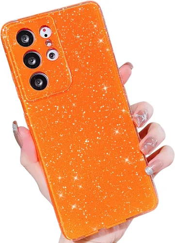 Miniatura 159 de MINSCOSE Compatible con Samsung Galaxy S22 Plus Case, Bonito Color Neón Brillante, con Purpurina Brillante Delgada Resistente a Golpes de Silicona