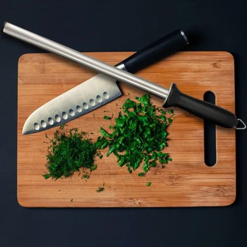 Miniatura 3 de Navaris Afilador de cuchillos ovalado de 12 pulgadas (12.2 in) para afilar cuchillos de cocina, ligero y duradero para uso doméstico o profesional