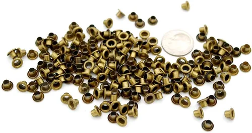 Miniatura 3 de CRAFTMEMORE Ojales de identificación de 1/8 de pulgada, agujero de 0.118 pulgadas, ojal trasero para núcleos de cuentas, ropa, cuero, lona, 200