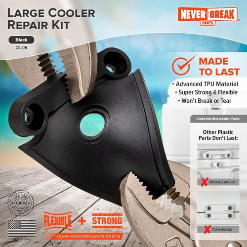 Miniatura 3 de NeverBreak Parts - Piezas de repuesto para refrigerador Igloo - Kit de reparación grande Reemplazo de bisagras de enfriador de iglú de alta Blanco
