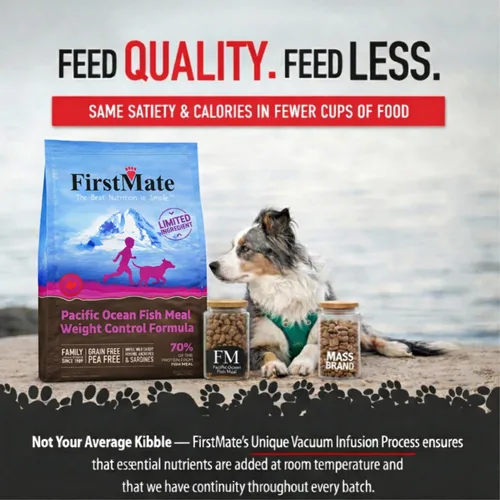 Miniatura 6 de FirstMate Pet Foods Alimento seco para perros – Ingrediente limitado Fórmula para el control de peso de la harina de pescado del océano Pacífico