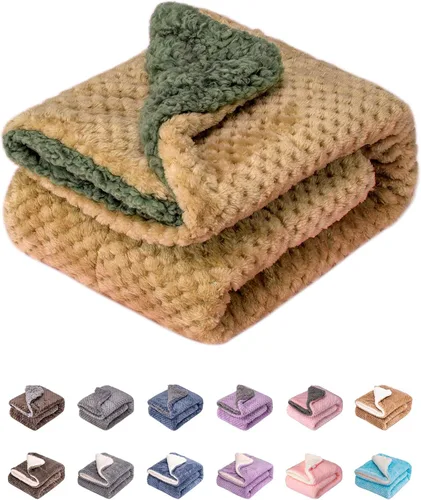 Miniatura 21 de Manta mullida o manta mullida para bebé niña o niño, suave y cálida y acogedora manta de vellón coral para bebé, bebé o recién nacido, manta