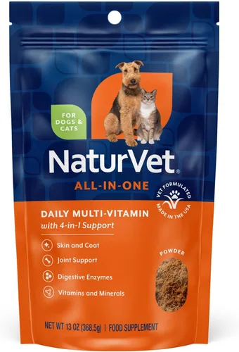 Miniatura 12 de NaturVet Suplemento Todo en Uno para Perros - para el Apoyo de las Articulaciones, Digestión, Cuidado de la Piel y el Pelaje – Multivitamínico