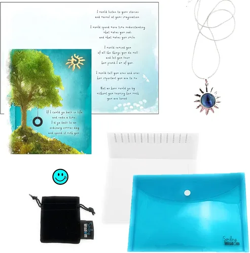 Miniatura 5 de Smiling Wisdom - Tarjeta de felicitación del día de verano ordinaria y set de regalo de recuerdo del sol - mujer, hija, nieta, hermana