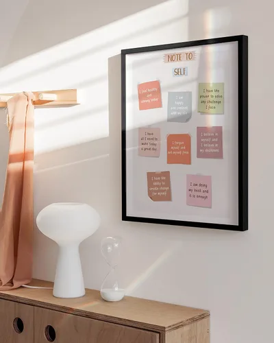 Miniatura 4 de HAUS AND HUES Carteles motivacionales para la oficina, citas inspiradoras, arte de pared, regalos de consejero, afirmaciones de amor propio, aula