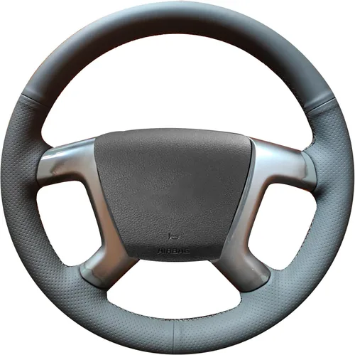 Miniatura 11 de Funda de volante de cuero genuino Loncky para Chevrolet 2008-2013 Silverado 1500 / Silverado 2500 3500/2007-2014 Tahoe/2007-2014 Suburban