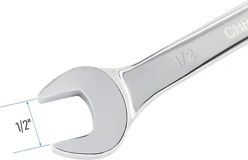 Miniatura 4 de Llave combinada de trinquete de 1/2 pulgada SAE 72 dientes, caja de trinquete de 12 puntos, herramientas de llave de extremo abierto y extremo