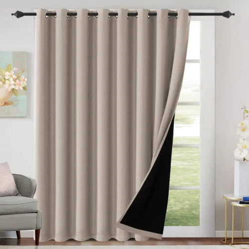 Miniatura 26 de H.VERSAILTEX Cortinas 100% de opacidad para dormitorio, con aislamiento térmico, cortinas opacas completas para sala de estar, cortinas de ventana