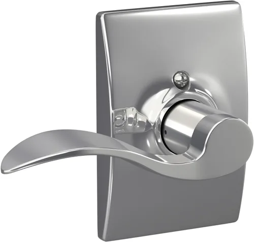 Miniatura 46 de SCHLAGE - Manija de puerta Accent con cerradura de paso libre para pasillo y armario en bronce antiguo - F10 ACC 716 Bronce Envejecido
