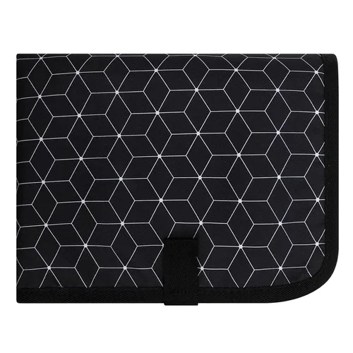 Miniatura 8 de Accmor Cambiador de pañales portátil, tapete cambiador de bebé impermeable, plegable y portátil, cambiador de viaje para bebé, negro