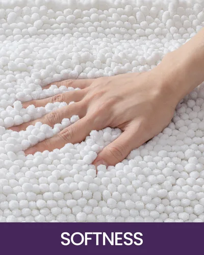 Miniatura 8 de DEXI Tapetes de baño para baño, de 16 x 24 pulgadas, antideslizante, lavable, tapete de baño absorbente de felpilla suave y gruesa para suelo
