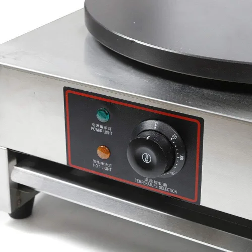 Miniatura 4 de Máquina de crepas eléctrica comercial de 16 pulgadas, sartén eléctrica antiadherente de 110 V 2.8 KW con esparcidor de madera (estilo 2)